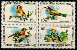 TURKISH CYPRUS 1983 - Michel Nr. 134/137 - MNH ** - Fauna - Birds - Unused Stamps