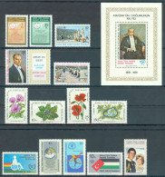 TURKISH CYPRUS 1981 - Michel Nr. 95/109 + BL2 - MNH ** - YEARSET - Unused Stamps