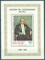 TURKISH CYPRUS 1981 - Michel Nr. BL2 - MNH ** - Kemal Atatürk - Unused Stamps