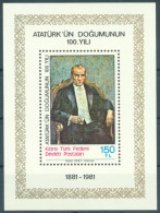 TURKISH CYPRUS 1981 - Michel Nr. BL2 - MNH ** - Kemal Atatürk - Nuevos