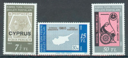 TURKISH CYPRUS 1980 - Michel Nr. 90/92 - MNH ** - Stamps / Independance - Nuevos