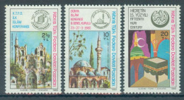 TURKISH CYPRUS 1980 - Michel Nr. 80/82 - MNH ** - World Islamic Congress - Ungebraucht