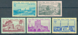 TURKISH CYPRUS 1980 - Michel Nr. 85/89 - MNH ** - Tourism / Culture - Historic Buildings - Unused Stamps