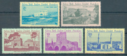 TURKISH CYPRUS 1980 - Michel Nr. 85/89 - MNH ** - Tourism / Culture - Historic Buildings - Ungebraucht