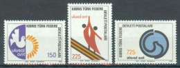 TURKISH CYPRUS 1978 - Michel Nr. 60/62 - MNH ** - National Oath / Peace Dove - Ungebraucht