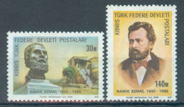 TURKISH CYPRUS 1977 - Michel Nr. 50/51 - MNH ** - Poetry / Namık Kemal - Unused Stamps