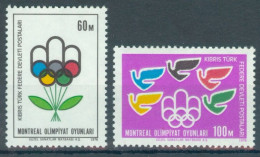 TURKISH CYPRUS 1976 - Michel Nr. 34/35 - MNH ** - Olympic Games, Montreal - Ongebruikt