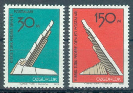 TURKISH CYPRUS 1976 - Michel Nr. 39/40 - MNH ** - Freedom Monument - Ungebraucht