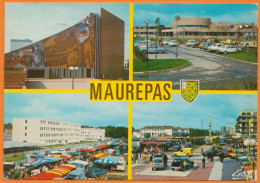 CPM   De 78  MAUREPAS  Le 20 6 1982    Multi-vues   Avec Nombreuses Voitures  Pour 69600 OULLINS - Maurepas