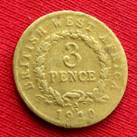 British West Africa 3 Pence 1920 KN Brits Afrika Afrique Britannique Britanica  W ºº - Sonstige – Afrika