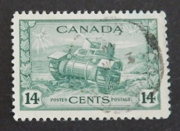 CANADA YT 215 OBLITÉRÉ "CHAR D ASSAUT" ANNÉES 1943/1948 - Used Stamps