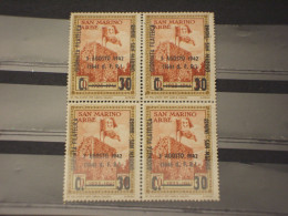 SAN MARINO - VARIETA'- 1942 GIORNATA FIL.CA, Soprastampa Spostata A Sinistra, Un Valore In Basso  - NUOVO(++) - Unused Stamps