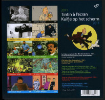 België GCD 9 - 2011 - Strips - BD - Kuifje Op Het Scherm - Tintin à L'écran - (BL192) - B&W Sheetlets, Courtesu Of The Post  [ZN & GC]