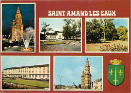 59 - Saint Amand Les Eaux - Multivues - Automobiles - Blasons - CPM - Voir Scans Recto-Verso - Saint Amand Les Eaux