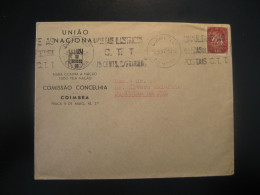 COIMBRA 1947 To Figueira Da Foz Cancel Uniao Nacional Cover PORTUGAL - Lettres & Documents