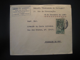 LISBOA 1946 To Figueira Da Foz Padroeira Virgin Religion FDC Cancel Cover PORTUGAL - Lettres & Documents