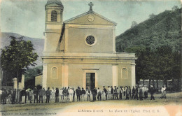 L'albenc La Place De L'eglise Colorisee - L'Albenc