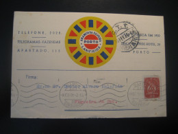 PORTO 1946 To Figueira Da Foz Cancel Lanificios Amancio Silveira Card PORTUGAL - Lettres & Documents