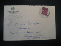 VISEU 1943 To Figueira Da Foz Cancel Gabinete Do Juiz Cover PORTUGAL - Cartas & Documentos