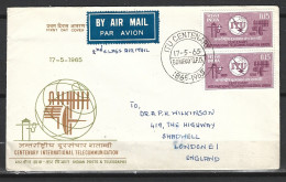 INDE. N°187 Sur Enveloppe 1er Jour (FDC) De 1965. UIT. - FDC