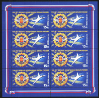 Mint Stamp In Miniature Sheet 100 Years   Air Force Airplane 2012 From Russia - Militaria