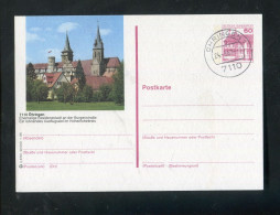 "BUNDESREPUBLIK DEUTSCHLAND" 1986, Bildpostkarte Mit Bildgleichem Stempel Ex "OEHRINGEN" (B1035) - Cartes Postales Illustrées - Oblitérées