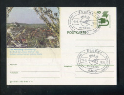 "BUNDESREPUBLIK DEUTSCHLAND" 1975, Postkarte Mit Privatem Bildzudruck "WEINSBERG", SSt. "ESSEN" (B1036) - Postales - Usados