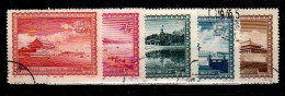 (353) PR China / Chine  1956 / Buildings / Edifices / Gebäude   Used / Oblit. Michel 314-318 - Other & Unclassified