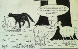 ► Coupure De Presse  Quotidien Le Figaro Jacques Faisant 1983  Loup Moutons Ne Pas Le Contrarier - 1950 - Nu