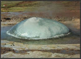 SOUTH ICELAND - THE JUNIOR GEYSER, STROKKUR, STARTING TO SPOUT - I - Iceland