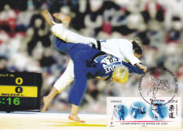 JUDO  57 KG  FEMMES  Ribout - Ben MELECH Championnats Du Monde De Judo 2008   Avec Le Timbre Français - Artes Marciales