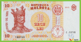 Voyo MOLDOVA 10 Lei 2015 P22 B118a C.0258 UNC - Moldavië