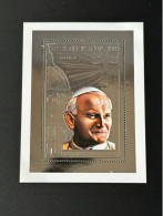 Tchad Chad Tschad 2001 Mi. Bl. 319 A Silver Argent Pape Jean-Paul II Papst Johannes Paul Pope John Paul - Tchad (1960-...)