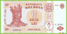 Voyo MOLDOVA 10 Lei 2009 P10f B110f C0191 UNC - Moldova