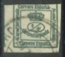 SPAIN,  1873 - MURAL CROWN STAMP, # 190,USED. - Used Stamps