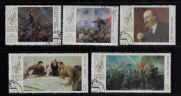 RUSSIA 1987 SCOTT #5591-5595   USED - Gebruikt