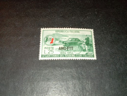 07AL06 TERRITORIO LIBERO TRIESTE ZONA A AMG-FTT 1954 60° ANNIVERSARIO DEL TOURING CLUB ITALIANO "XX" - Mint/hinged