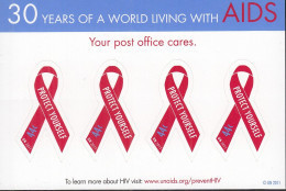 UNO NEW YORK 1274, Folienblatt, Postfrisch **, 30 Jahre AIDS-Bekämpfung, 2011 - Blokken & Velletjes