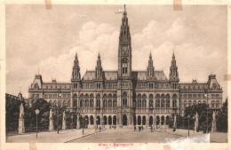 VIENNA, TOWN HALL, ARCHITECTURE, TOWER WITH CLOCK, STATUE, AUSTRIA, POSTCARD - Vienna Center