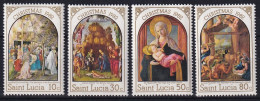 MiNr. 590 - 593 St. Lucia 1982, 10. Nov. Weihnachten - Postfrisch/**/MNH - St.Lucia (1979-...)