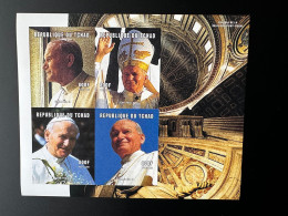 Tchad Chad Tschad 2001 Mi. 2244 - 2247 B ND Imperf Pape Jean-Paul II Papst Johannes Paul Pope John Paul - Pausen