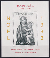 MiNr. 1250 (Block 101) Ruanda 1983, 19. Dez. Blockausgabe: Weihnachten – Gemälde - Postfrisch/**/MNH - Ongebruikt