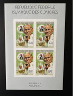 Comores Comoros Komoren 1999 YT 1122 ND Imperf Pape Jean-Paul II Papst Johannes Paul Pope John Paul - Papas