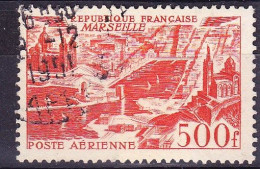 FRANCE Timbre Oblitéré Poste Aérienne N° 27, 500fr MARSEILLE - 1927-1959 Matasellados