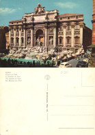 ROME, LAZIO, FOUNTAIN, ARCHITECTURE, STATUE, CARS, ITALY, POSTCARD - Fontana Di Trevi
