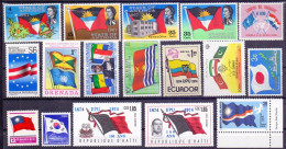 NATIONAL  FLAGS  BIG  LOT - ** MNH - Stamps