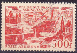 FRANCE Timbre Oblitéré Poste Aérienne N° 27, 500fr MARSEILLE - 1927-1959 Matasellados