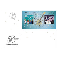 Zweden  2024  Abba   50yrs Waterloo   Blok/ms     FDC                                                       Postfris/mnh - Ungebraucht