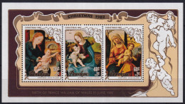 MiNr. (289 - 297) Block 41 Penrhyn 1982, 10. Dez. Weihnachten: Gemälde - Postfrisch/**/MNH - Penrhyn