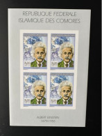 Comores Comoros Komoren 1999 YT 1120 ND Imperf Albert Einstein Satellite Gravity Espace Space Raumfahrt - Albert Einstein